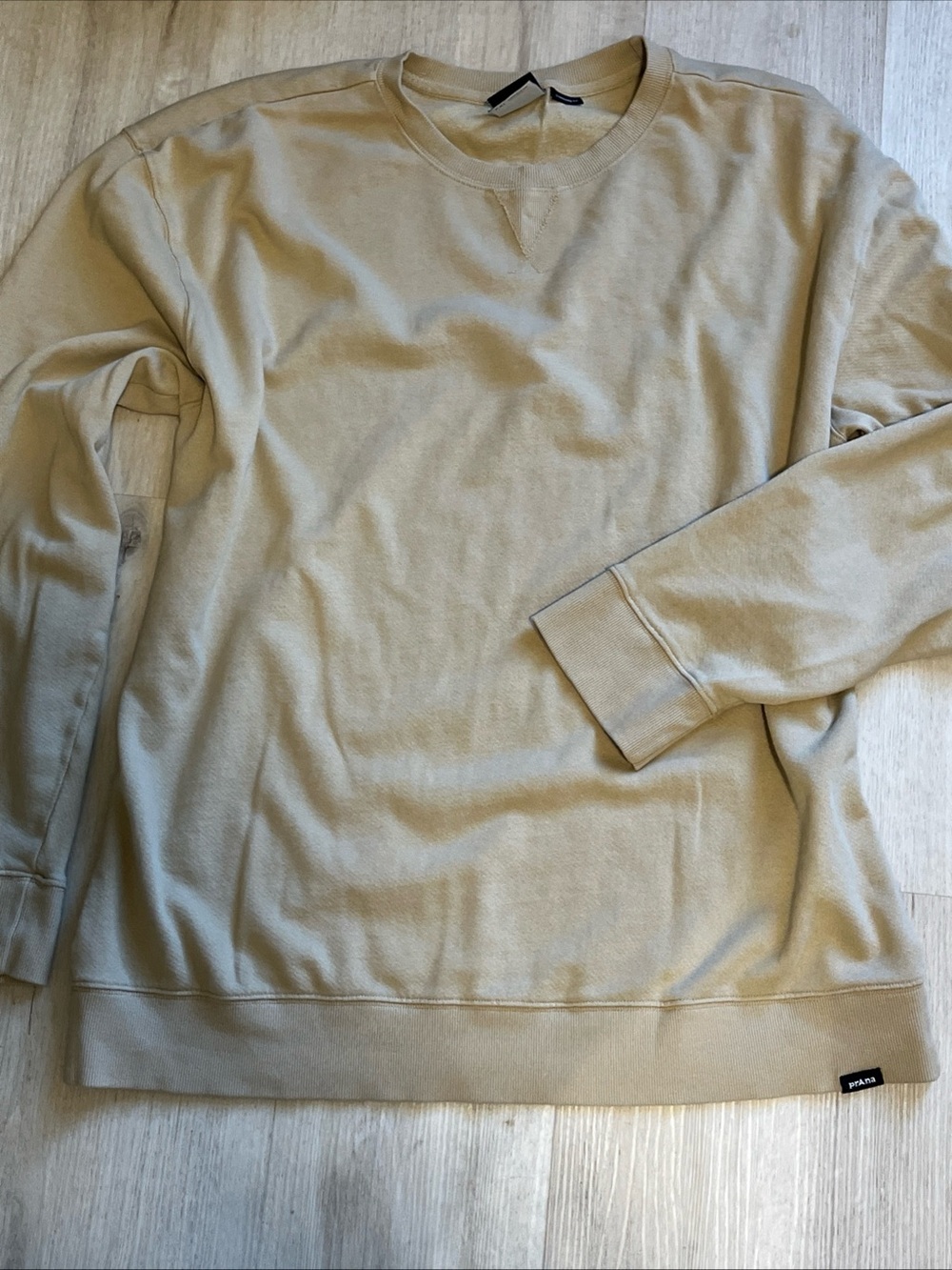 Prana Men's Crewneck Sweatshirt in Tan